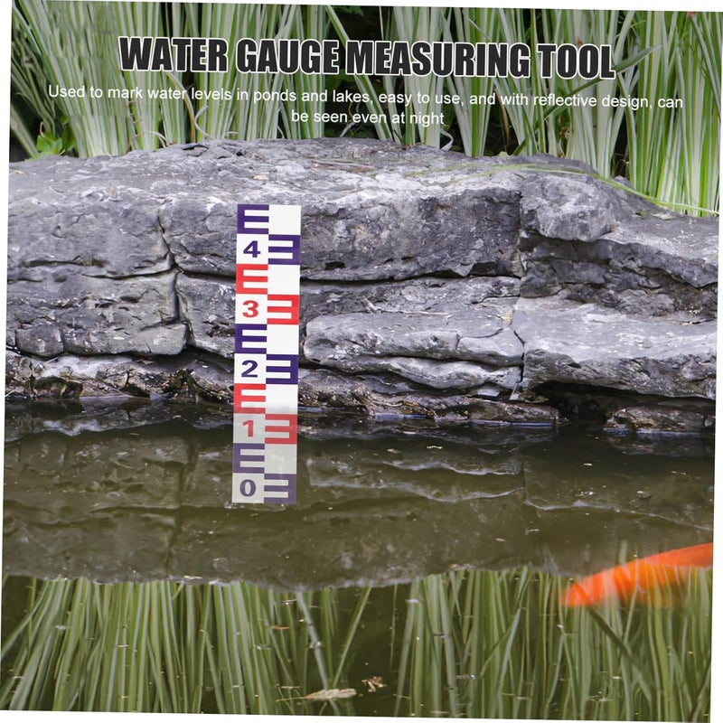 Self Adhesive Reflective Pool Water Level Gauge Sticker Aluminum Corrosion Resistant 1 Piece Set - Image 5